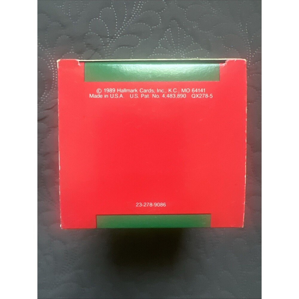 Vintage 1989 Hallmark Keepsake Ornament Grandson Glass Ball Holiday Decor Accent - Picture 5 of 6
